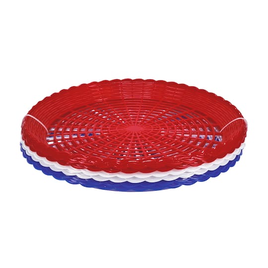 10&#x22; Red, White &#x26; Blue Plate Holder by Celebrater It&#x2122;, 6ct.